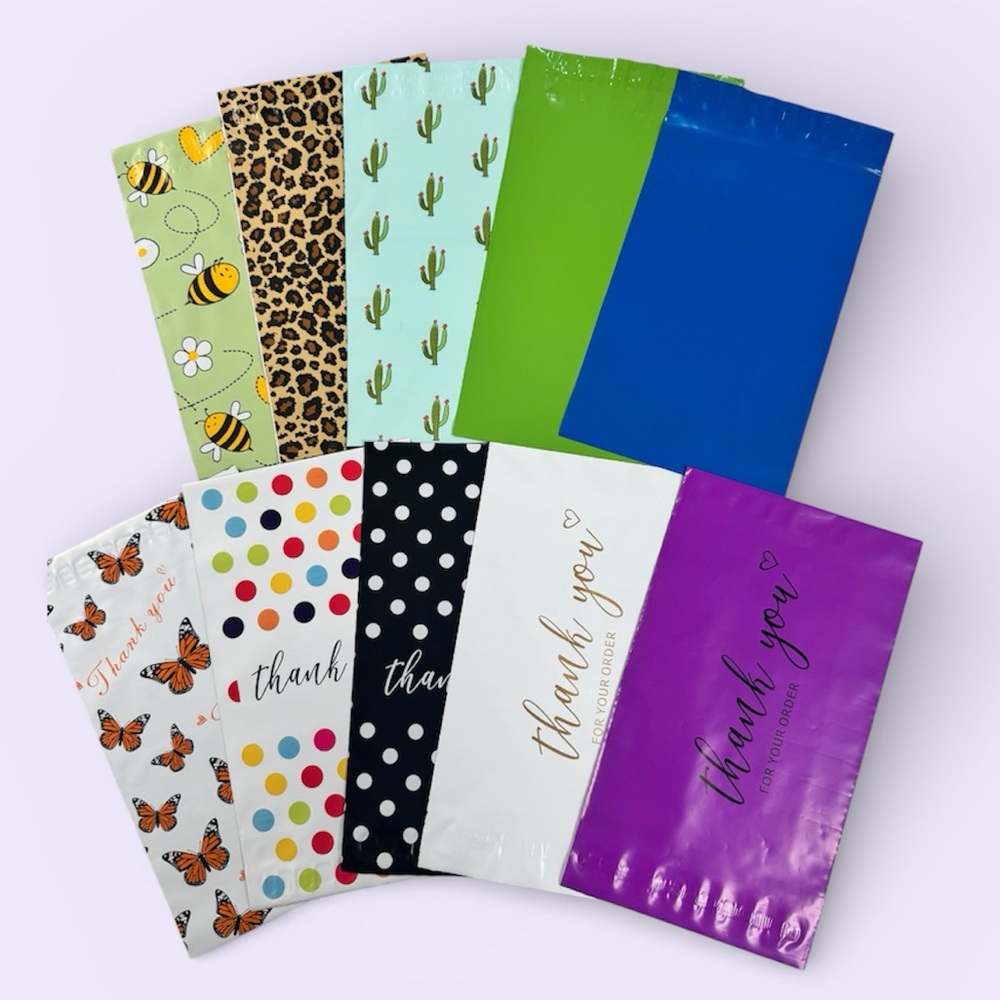 (10) 6x9 Spring Assorted Poly Mailers (Pack #10)
